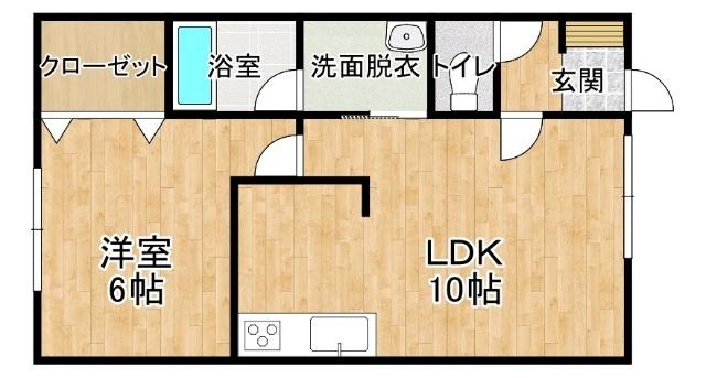 コーポリビエールⅡ（105） 間取り図画像