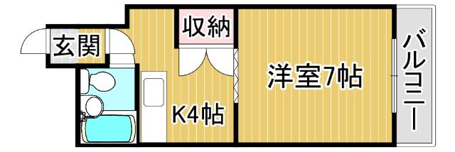 クローバーズマンションウェスト5（103） 間取り図画像