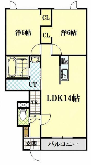 Grandeur東光B（102） 間取り図画像