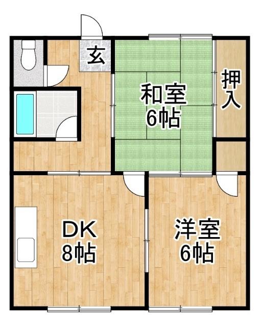 野原ハイツ 間取り図画像