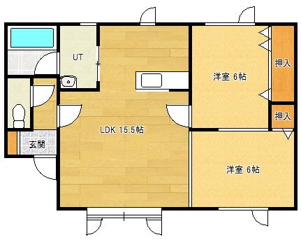 STREAM.AP（1-B） 間取り図画像