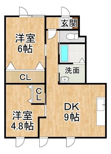 メゾンドロアジール（103） 間取り図画像