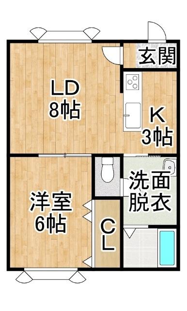 グラニータ（201） 間取り図画像