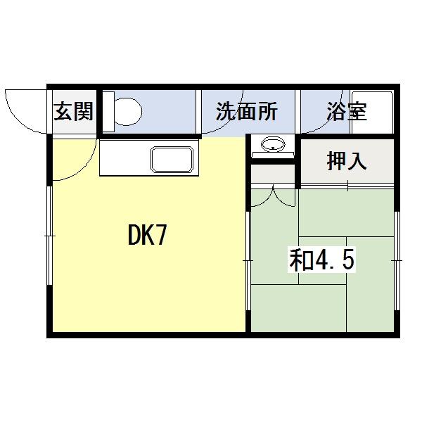 コスモハイツ（202） 間取り図画像