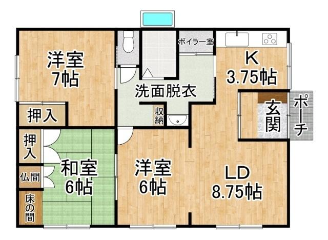 桜井様貸家（1） 間取り図画像