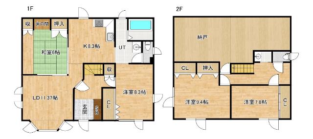錦町15丁目戸建（1） 間取り図画像
