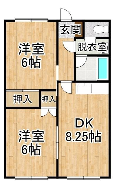 柴田ハイツ（D） 間取り図画像