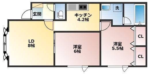 ベルハイツ（102） 間取り図画像