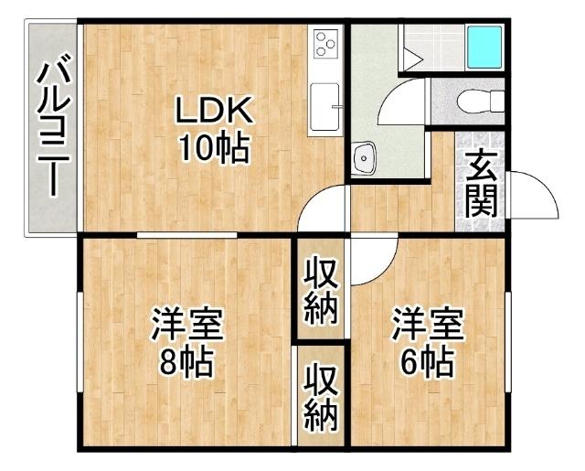 コーポラス桜（6） 間取り図画像