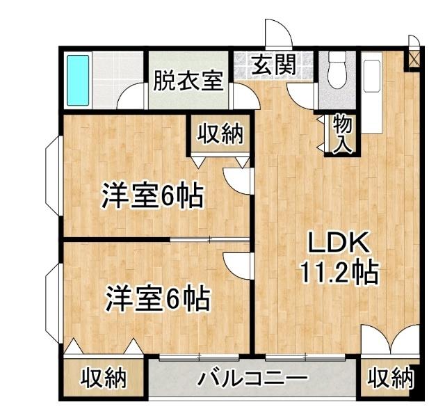 帯広16丁目ビル（605） 間取り図画像