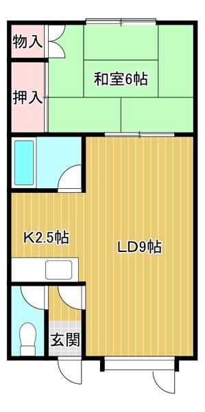 エスレイア豊町（D） 間取り図画像