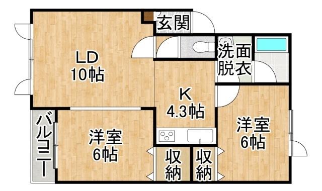 アプローズⅢ（201） 間取り図画像