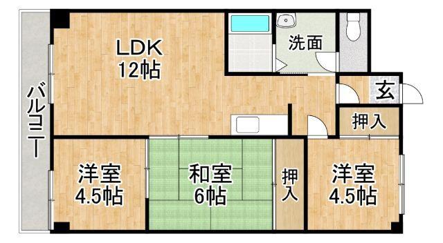 小川ビル（302） 間取り図画像
