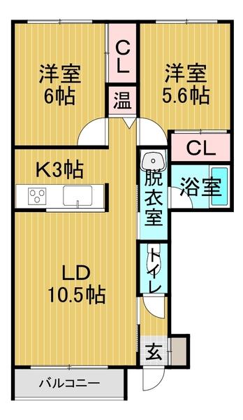 マロードⅣ（101） 間取り図画像