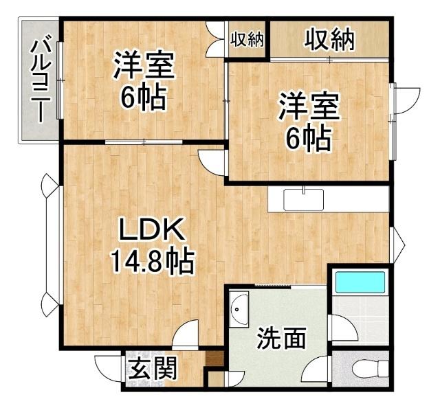 アーバンハイツ（201） 間取り図画像