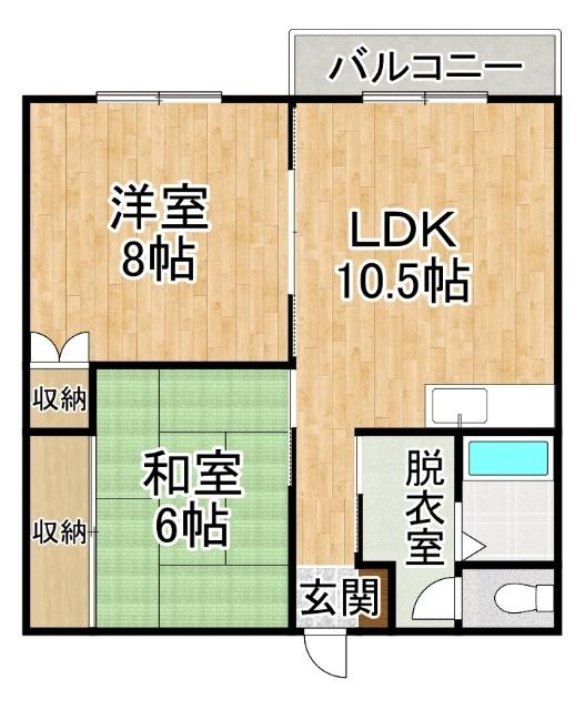 コーポ栄（B） 間取り図画像