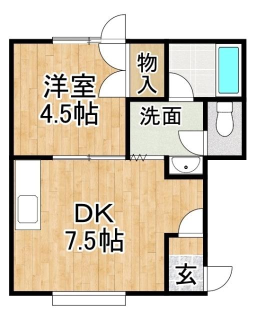 サウスフィールズ（105） 間取り図画像
