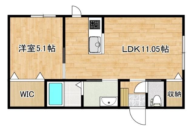 （仮）春光3-8新築（102） 間取り図画像