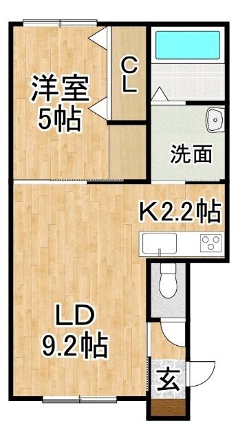 Court Solario（301） 間取り図画像
