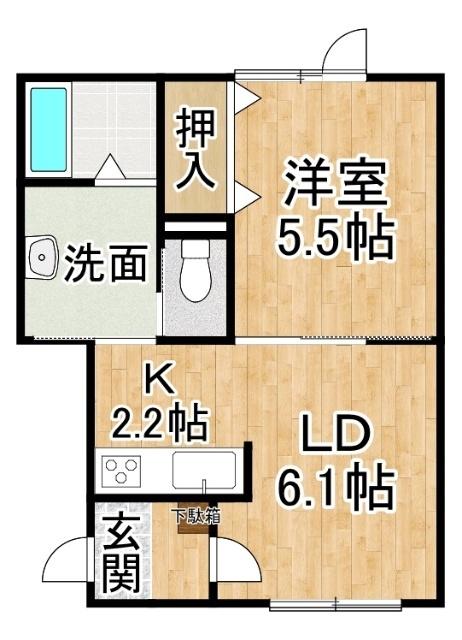 ルシアス⑤（105） 間取り図画像