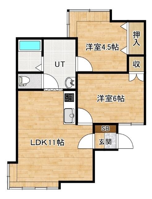 Limlight（201） 間取り図画像
