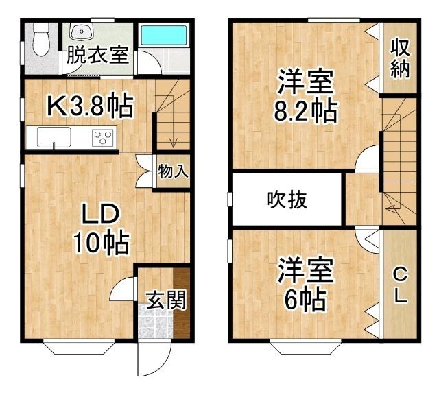 白柳メゾンII（A） 間取り図画像