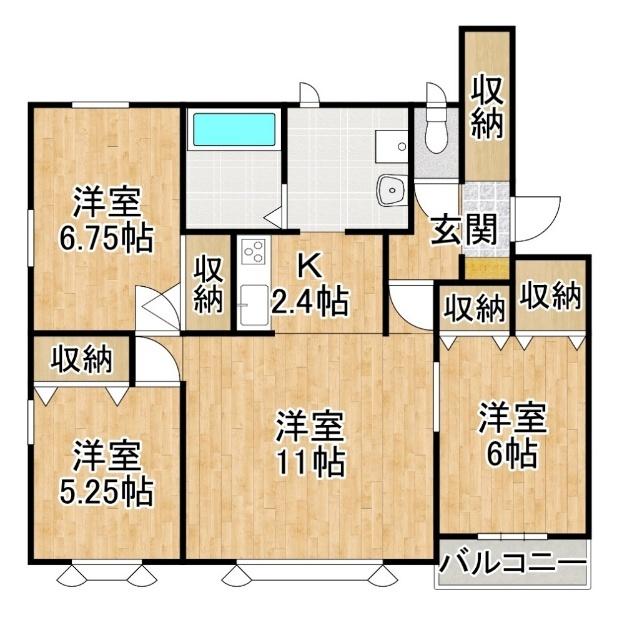 コーポTCB（3-F） 間取り図画像