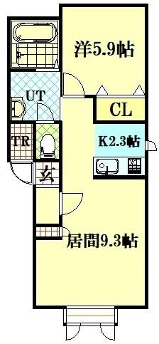 クラーソ（102） 間取り図画像