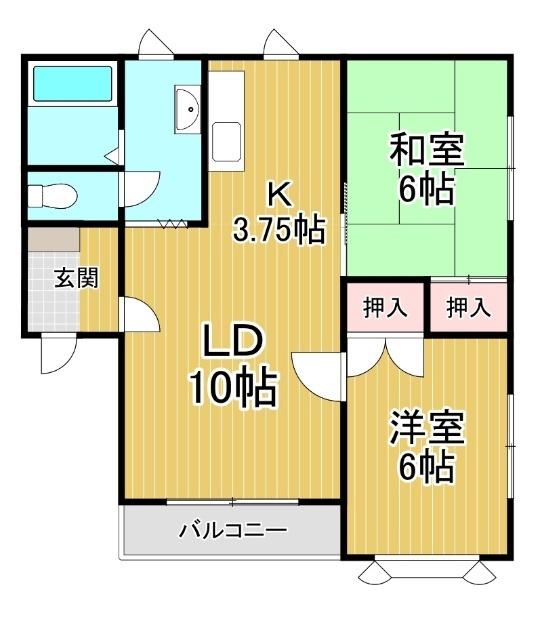 コンフォート16（102） 間取り図画像