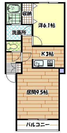 BRUN CUBE Ⅱ（102） 間取り図画像