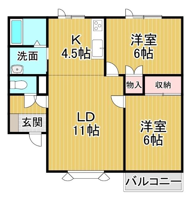 ヴェルデ13（A） 間取り図画像