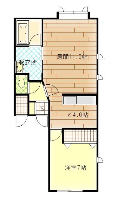 エスポワール１０・１３（203） 間取り図画像