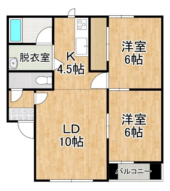 ヴィラフローレンス（203） 間取り図画像