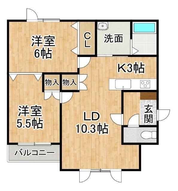 フレンド23（202） 間取り図画像