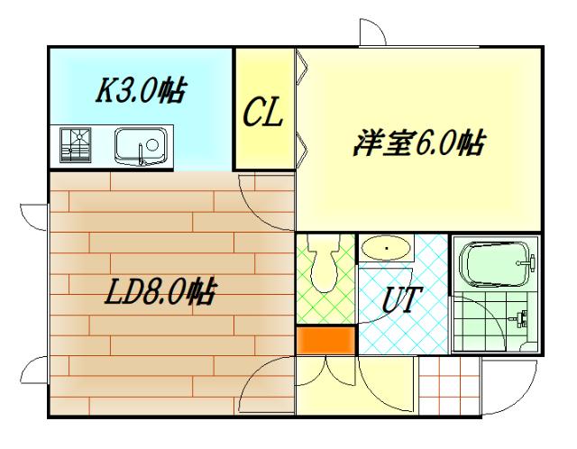タウンズ東光（102） 間取り図画像