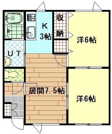 PALACE豊岡（202） 間取り図画像