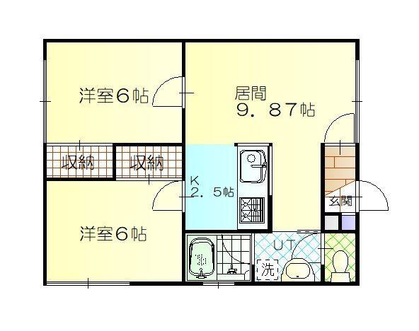 グランディール（102） 間取り図画像