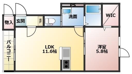 パルファンⅡ（102） 間取り図画像