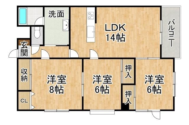 エクセル（606） 間取り図画像