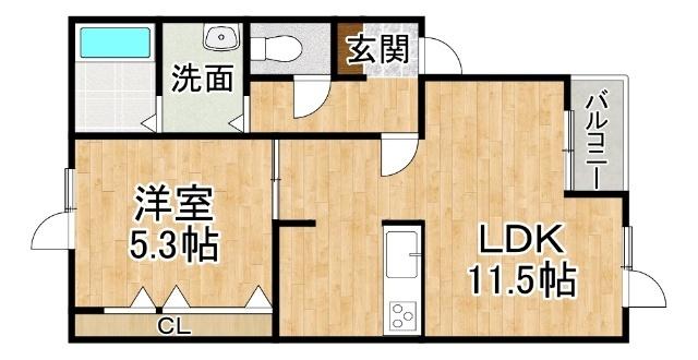 DECO（デコ）（102） 間取り図画像