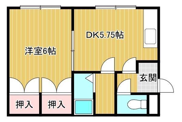 コーポ323 -1（301） 間取り図画像