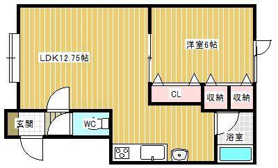 メゾンウィッシュ（E） 間取り図画像