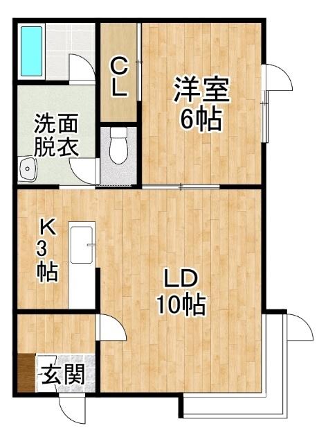 コーポフラワーⅢ（102） 間取り図画像