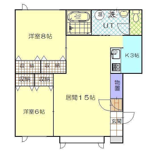 コスモス（206） 間取り図画像