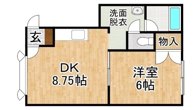 オアシス2（203） 間取り図画像