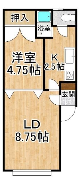 カイセイマンション（102） 間取り図画像