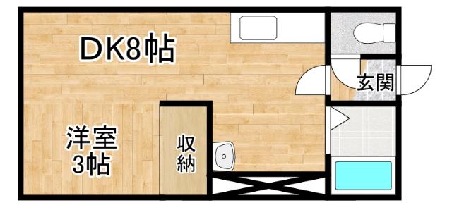 第二恒陽マンション（305） 間取り図画像