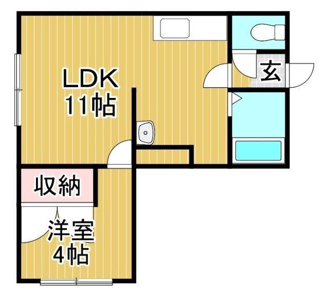 第二恒陽マンション（201） 間取り図画像