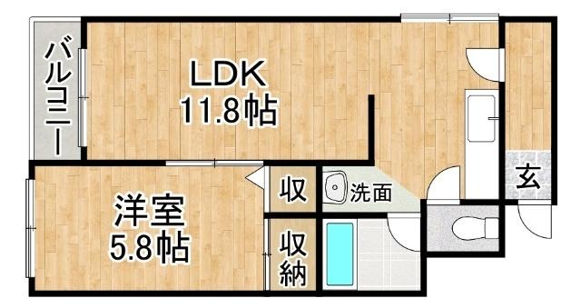 ロイヤル弐番館（306） 間取り図画像