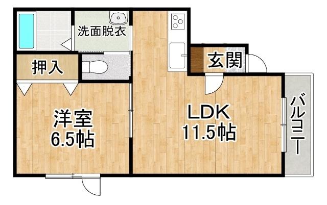 Villa171（ヴィラ171）（2-A） 間取り図画像